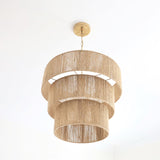 Triple Jute Chandelier