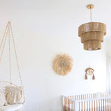 Triple Jute Chandelier